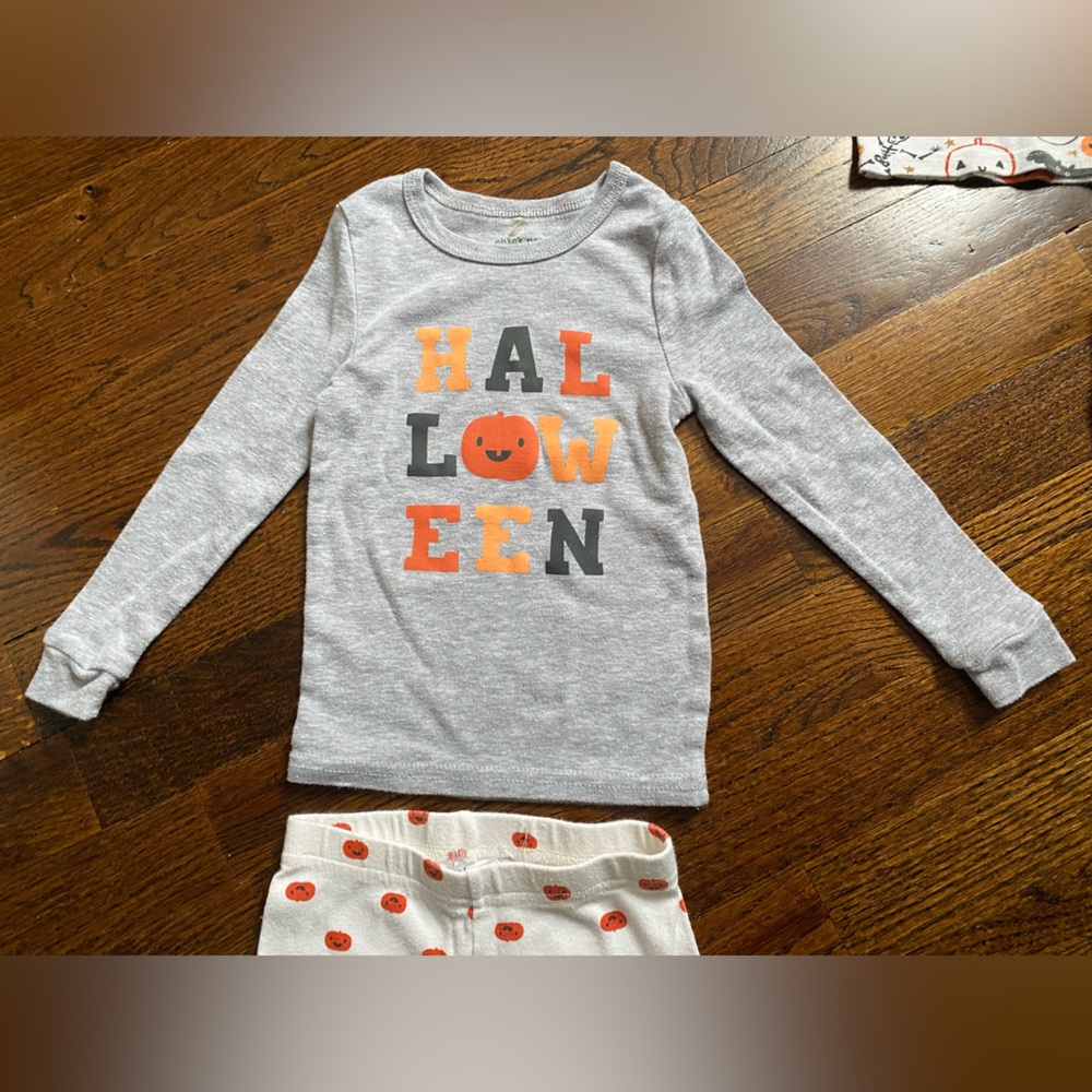 baby/toddler 2T halloween PJs Chick Pea Pajamas festive long sleeve cotton set - Picture 10 of 16